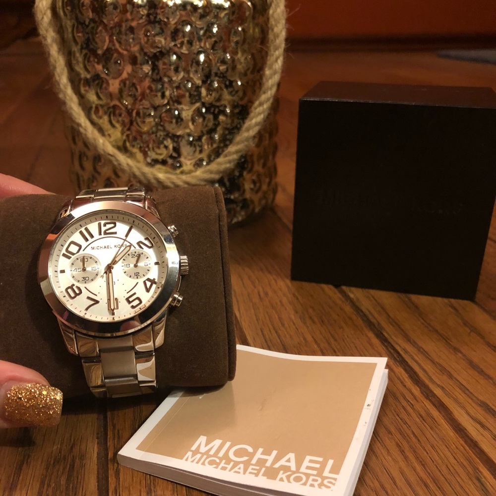 Michael Kors Mercer Chronograph SilverWatch MK5725